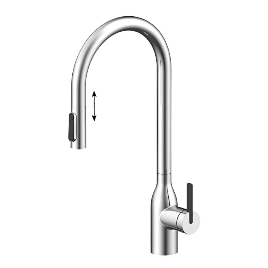 Смеситель для кухонной мойки Paulmark Universal Un213880-CR, с подключением к фильтру, хром
