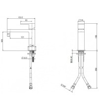 Смеситель Cezares Unika UNIKA-LSM1-02-W0 для раковины, бронза