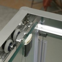 Душевой уголок BelBagno Unique 115 х 100 см, стекло прозрачное, профиль хром, UNIQUE-AH-1-100/115-100-C-Cr