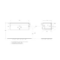 Тумба под раковину BelBagno UNO-1000-1C-SO-СO, 100 см, подвесная, бежевая матовая