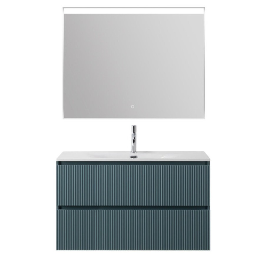 Тумба под раковину BelBagno UNO-1200-2C-SO-AO, 120 см, подвесная, голубая матовая