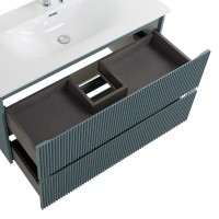 Тумба под раковину BelBagno UNO-1200-2C-SO-AO, 120 см, подвесная, голубая матовая
