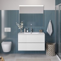 Тумба под раковину BelBagno UNO-1200-2C-SO-BO, 120 см, подвесная, Bianco Opaco