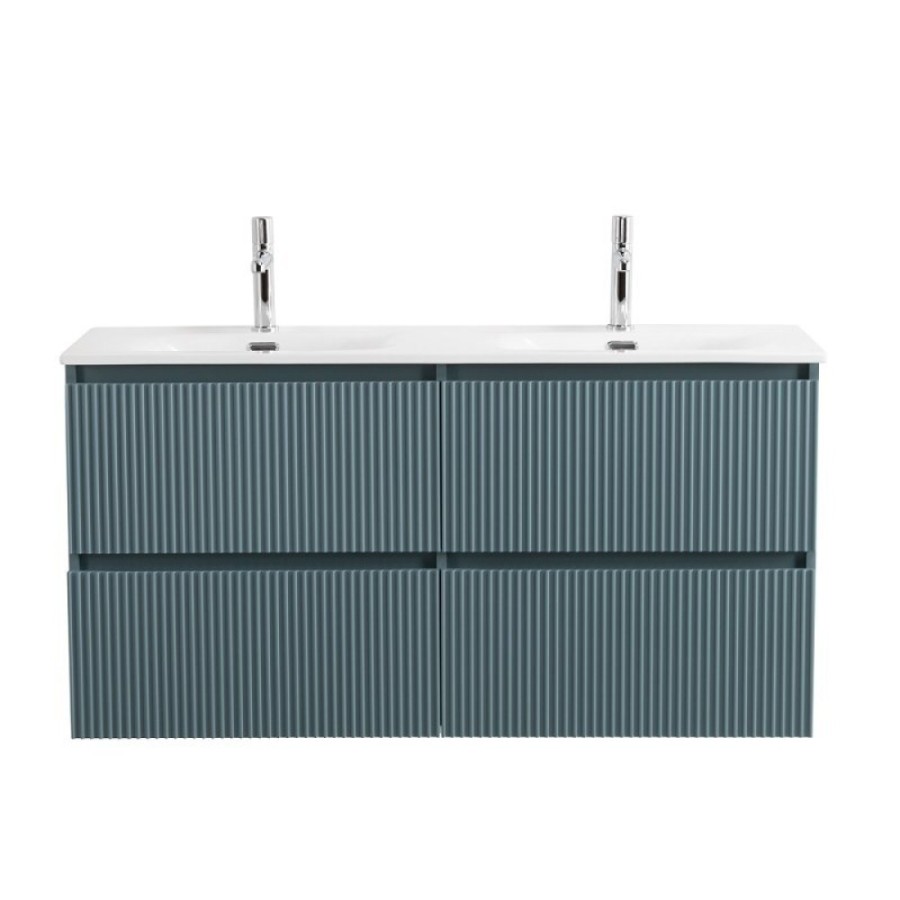 Тумба под раковину BelBagno UNO-1200-4C-SO-AO, 120 см, подвесная, голубая матовая