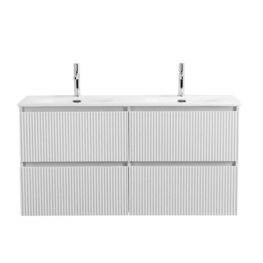 Тумба под раковину BelBagno UNO-1200-4C-SO-BO, 120 см, подвесная, Bianco Opaco