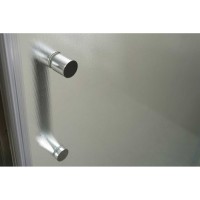 Душевой уголок BelBagno 100 х 100 х 195 см, профиль хром, стекло шиншилла, UNO-195-A-2-100-CH-CR