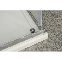 Душевой уголок BelBagno UNO-195-A-2-90-C-Cr, 90 х 90 х 195 см, профиль хром, стекло прозрачное