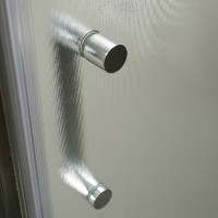 Душевой уголок BelBagno Uno-195, 90 х 90 см, стекло шиншилла, профиль хром, UNO-195-A-2-90-CH-CR