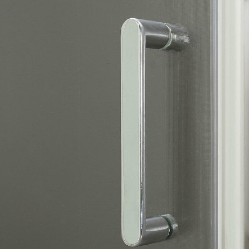 Душевой уголок BelBagno Uno-195, UNO-195-AH-2-100/80-CH-CR, 100 х 80 см, стекло шиншилла, профиль хром