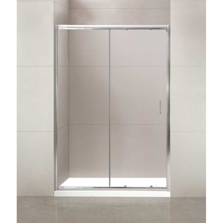Душевая дверь в нишу BelBagno Uno-195, 100 х 195 см, профиль хром, стекло прозрачное, UNO-195-BF-1-100-C-Cr