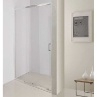 Душевая дверь в нишу BelBagno Uno-195, 100 х 195 см, профиль хром, стекло прозрачное, UNO-195-BF-1-100-C-Cr