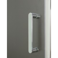 Душевая дверь в нишу BelBagno Uno-195, 100 х 195 см, стекло рифленое, профиль хром, UNO-195-BF-1-100-P-Cr