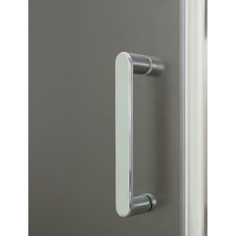 Душевая дверь в нишу BelBagno Uno-195, 100 х 195 см, стекло рифленое, профиль хром, UNO-195-BF-1-100-P-Cr
