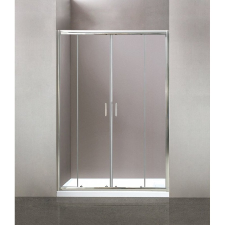 Душевая дверь в нишу BelBagno UNO-195, 180 х 195 см, стекло прозрачное, профиль хром, UNO-195-BF-2-180-C-Cr