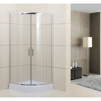 Душевой уголок BelBagno Uno-195, UNO-195-R-2-100-C-Cr, 100 х 100 х 195 см, профиль хром, стекло прозрачное