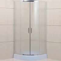 Душевой уголок BelBagno Uno-195, 100 х 100 см, стекло рифленое, профиль хром, UNO-195-R-2-100-P-Cr