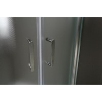 Душевой уголок BelBagno Uno-195, UNO-195-R-2-80-C-Cr, 80 х 80 х 195 см, профиль хром, стекло прозрачное