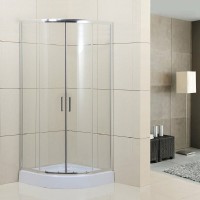 Душевой уголок BelBagno Uno-195, 85 х 85 см, стекло прозрачное, профиль хром, UNO-195-R-2-85-C-Cr