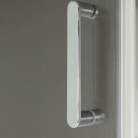Душевой уголок BelBagno Uno-195, 95 х 95 см, стекло рифленое, профиль хром, UNO-195-R-2-95-P-Cr