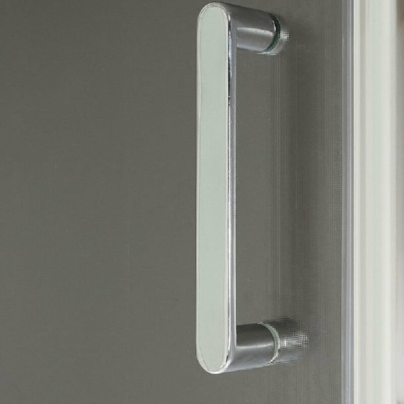 Душевой уголок BelBagno Uno-195, 95 х 95 см, стекло рифленое, профиль хром, UNO-195-R-2-95-P-Cr