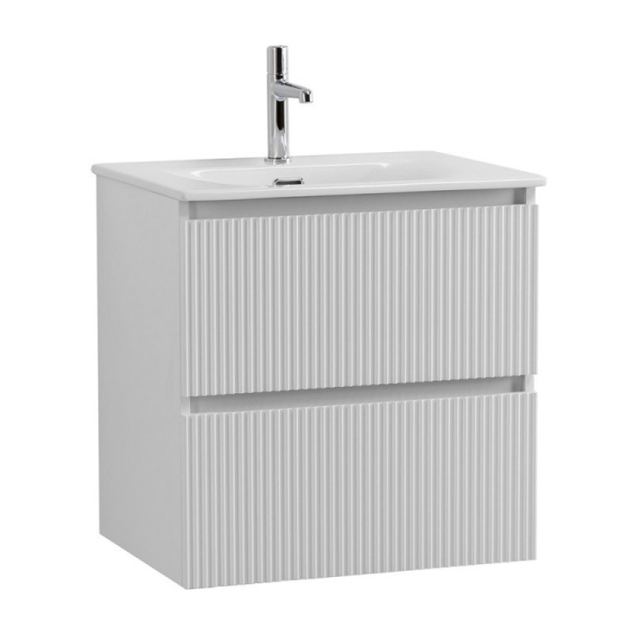 Тумба под раковину BelBagno UNO-600-2C-SO-BO, 60 см, подвесная, Bianco Opaco