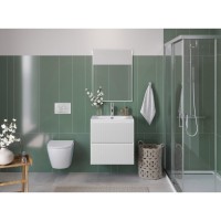 Тумба под раковину BelBagno UNO-600-2C-SO-BO, 60 см, подвесная, Bianco Opaco