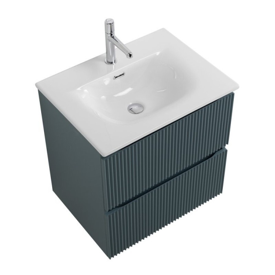 Тумба под раковину BelBagno UNO-700-2C-SO-AO, 70 см, подвесная, голубая матовая
