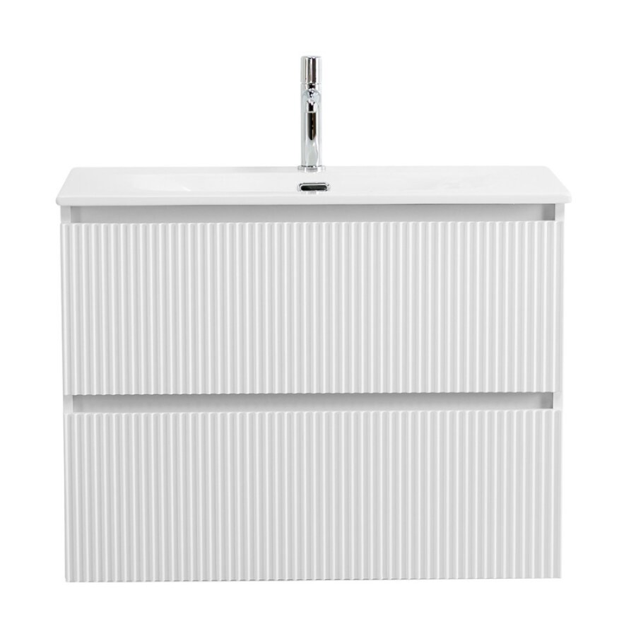 Тумба под раковину BelBagno UNO-800-2C-SO-BO, 80 см, подвесная, Bianco Opaco
