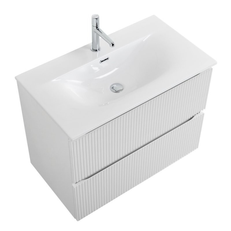 Тумба под раковину BelBagno UNO-900-2C-SO-BO, 90 см, подвесная, Bianco Opaco