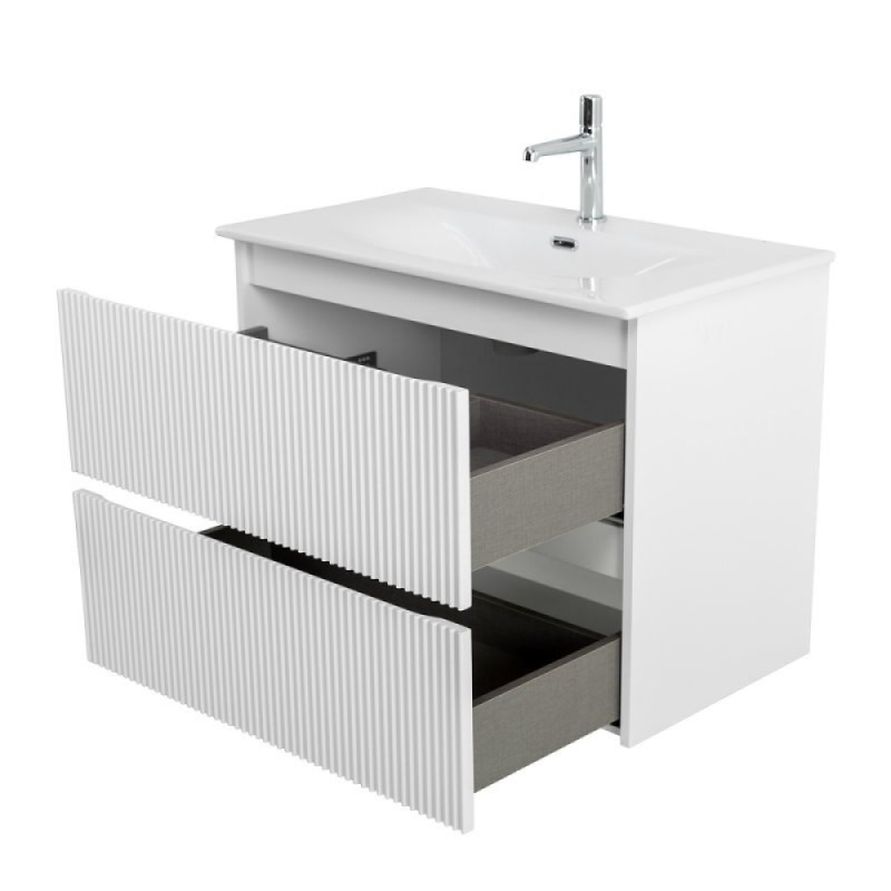Тумба под раковину BelBagno UNO-900-2C-SO-BO, 90 см, подвесная, Bianco Opaco