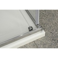 Душевой уголок BelBagno Uno 100 х 90 см, дверь раздвижная, стекло прозрачное, хром, UNO-AH-1-100/90-C-Cr