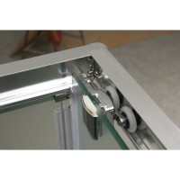 Душевой уголок BelBagno UNO-AH-2-120/80-M-Cr, 120 х 80 см, стекло матовое, профиль хром