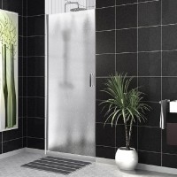 Душевая дверь BelBagno Uno, 90 см, стекло шиншилла, профиль хром, UNO-B-1-90-CH-Cr