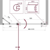 Душевая дверь BelBagno Uno, 100 см, стекло прозрачное, профиль хром, UNO-B-12-30+70-C-Cr