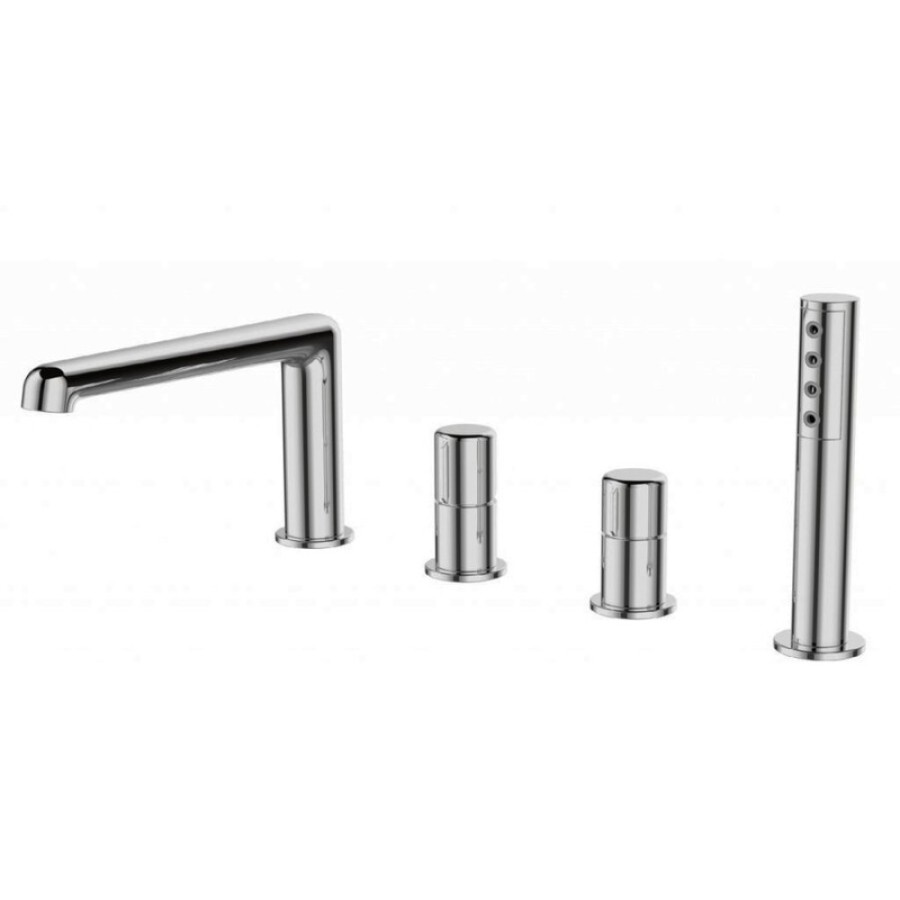 Смеситель на борт ванны BelBagno Uno UNO-BVD4-CRM, хром