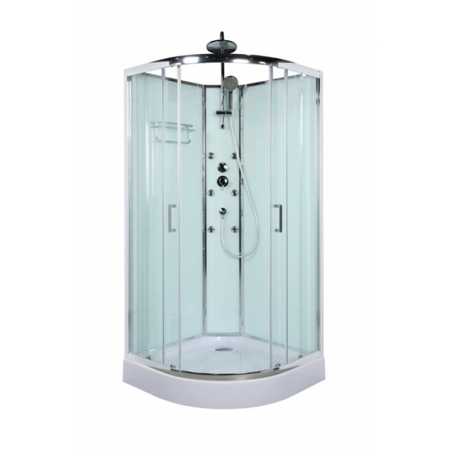 Душевая кабина BelBagno Uno-CAB-R-2-80-C-CR, 80 х 80 см