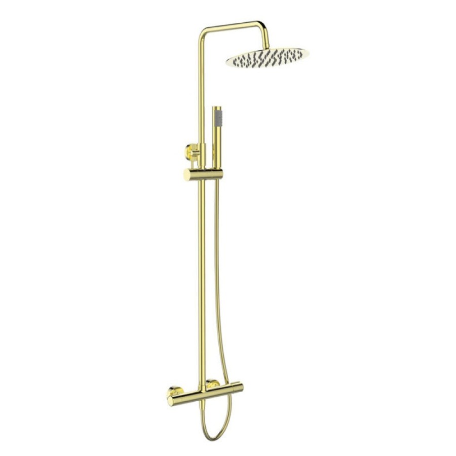 Душевая система BelBagno Uno, золото, UNO-DOCM-ORO