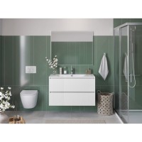 Тумба под раковину BelBagno UNO-MINI-1000-2C-SO-BO, 100 см, подвесная, Bianco Opaco