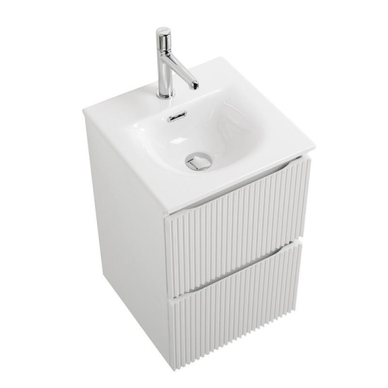 Тумба под раковину BelBagno UNO-MINI-400-2C-SO-BO, 40 см, подвесная, Bianco Opaco