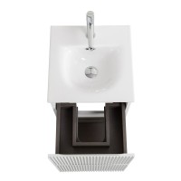 Тумба под раковину BelBagno UNO-MINI-400-2C-SO-BO, 40 см, подвесная, Bianco Opaco