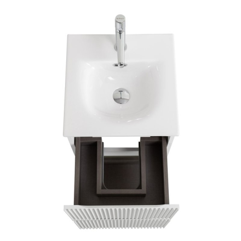 Тумба под раковину BelBagno UNO-MINI-400-2C-SO-BO, 40 см, подвесная, Bianco Opaco