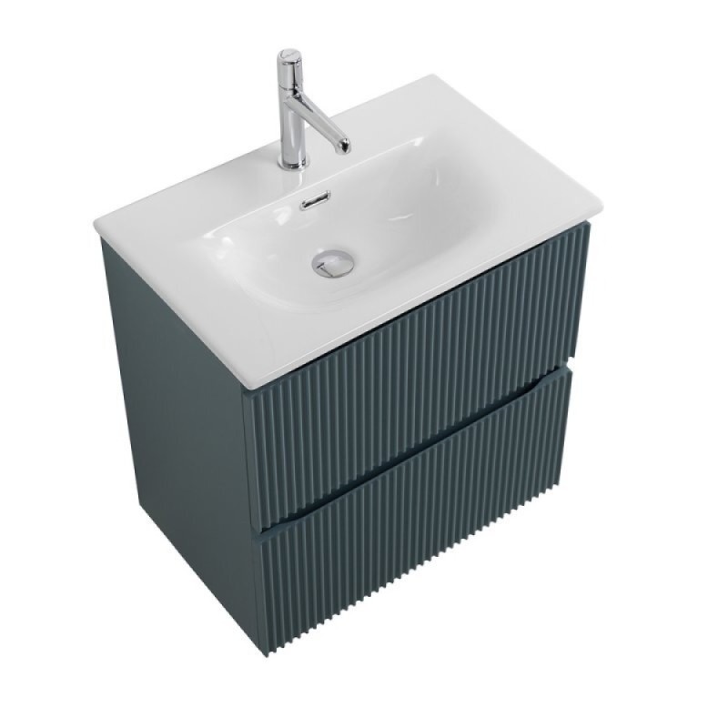 Тумба под раковину BelBagno UNO-MINI-500-2C-SO-AO, 50 см, подвесная, голубая матовая