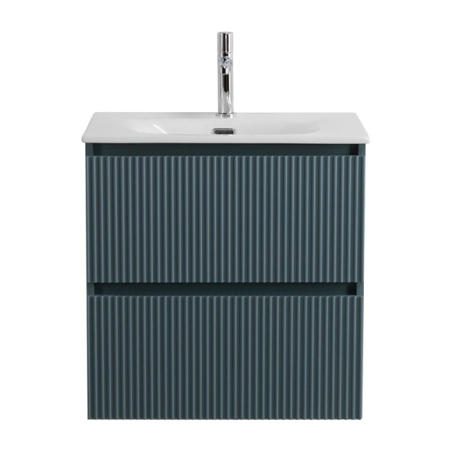 Тумба под раковину BelBagno UNO-MINI-600-2C-SO-AO, 60 см, подвесная, голубая матовая