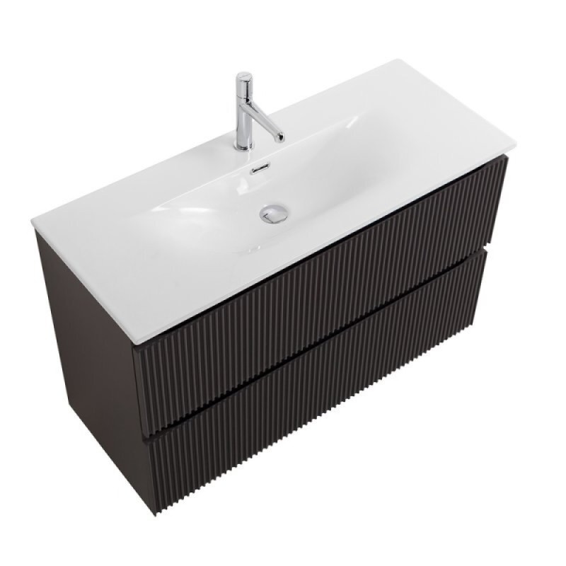 Тумба под раковину BelBagno UNO-MINI-900-2C-SO-GSO, 90 см, подвесная, темно-серая матовая