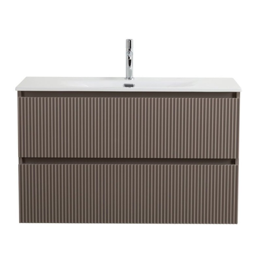 Тумба под раковину BelBagno UNO-MINI-900-2C-SO-СO, 90 см, подвесная, бежевая матовая