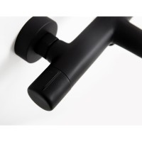 Смеситель для ванны и душа BelBagno Uno, черный матовый, UNO-VASM-NERO