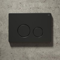 Клавиша смыва Iddis Unisteel UNS01MBi77 универсальная, матовый черный