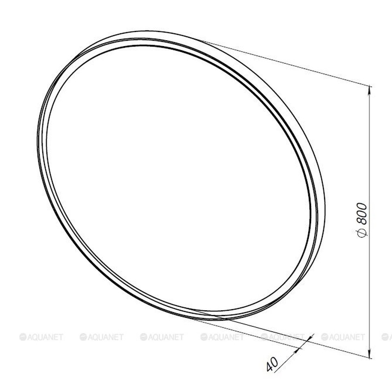 Зеркало Allen Brau Infinity 80 1.21017.WT белый