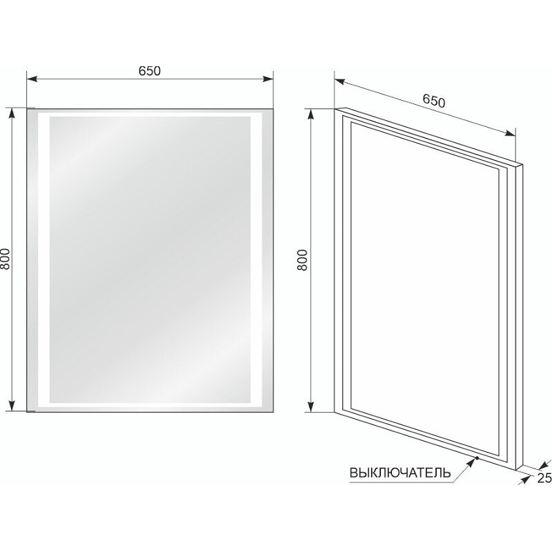 Зеркало Style Line ElFante Прованс 65 СС-00000444