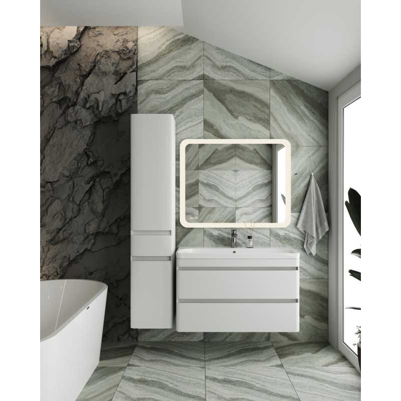 Зеркало Style Line Атлантика 100 СС-00000669 с подсветкой с часами